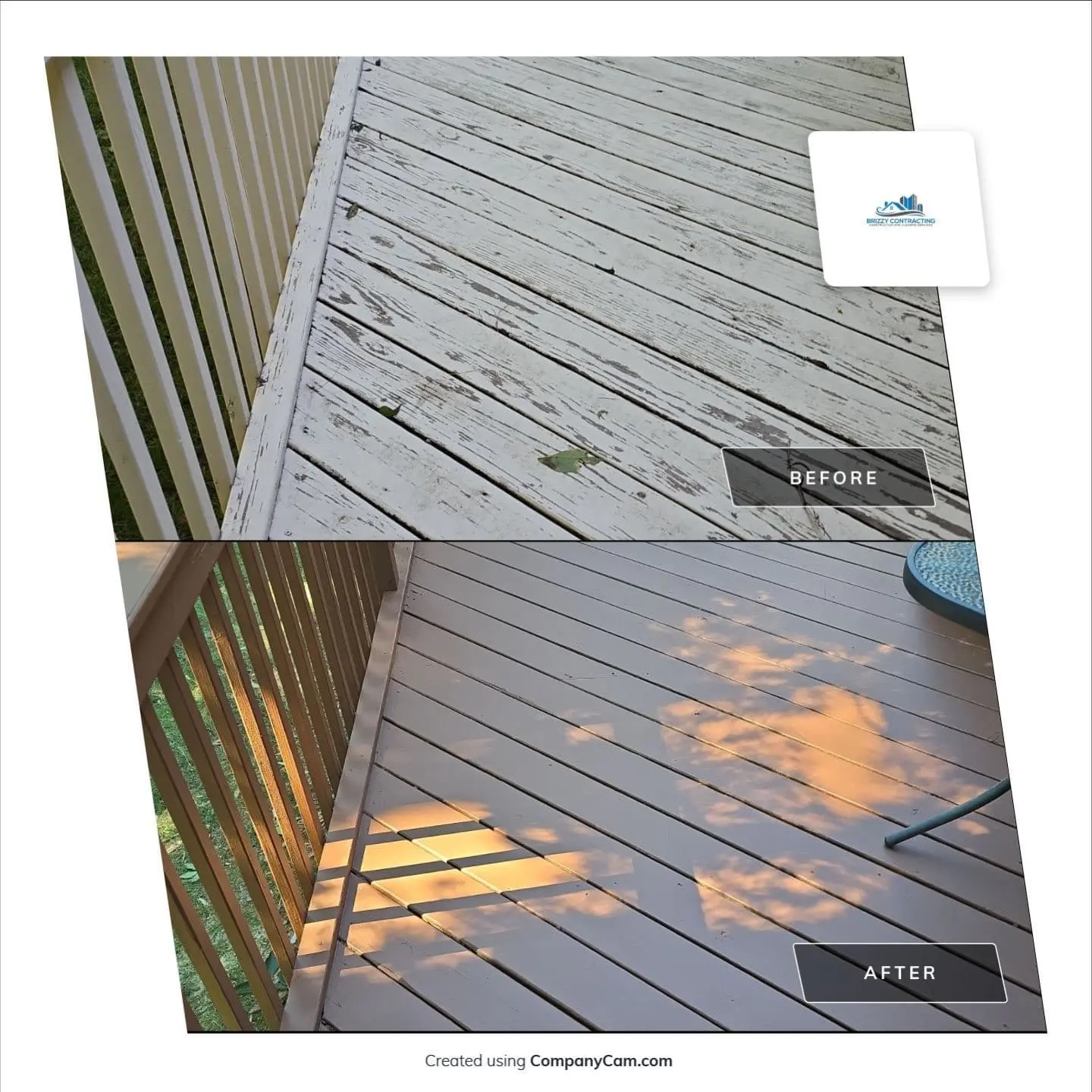wood fence restored
