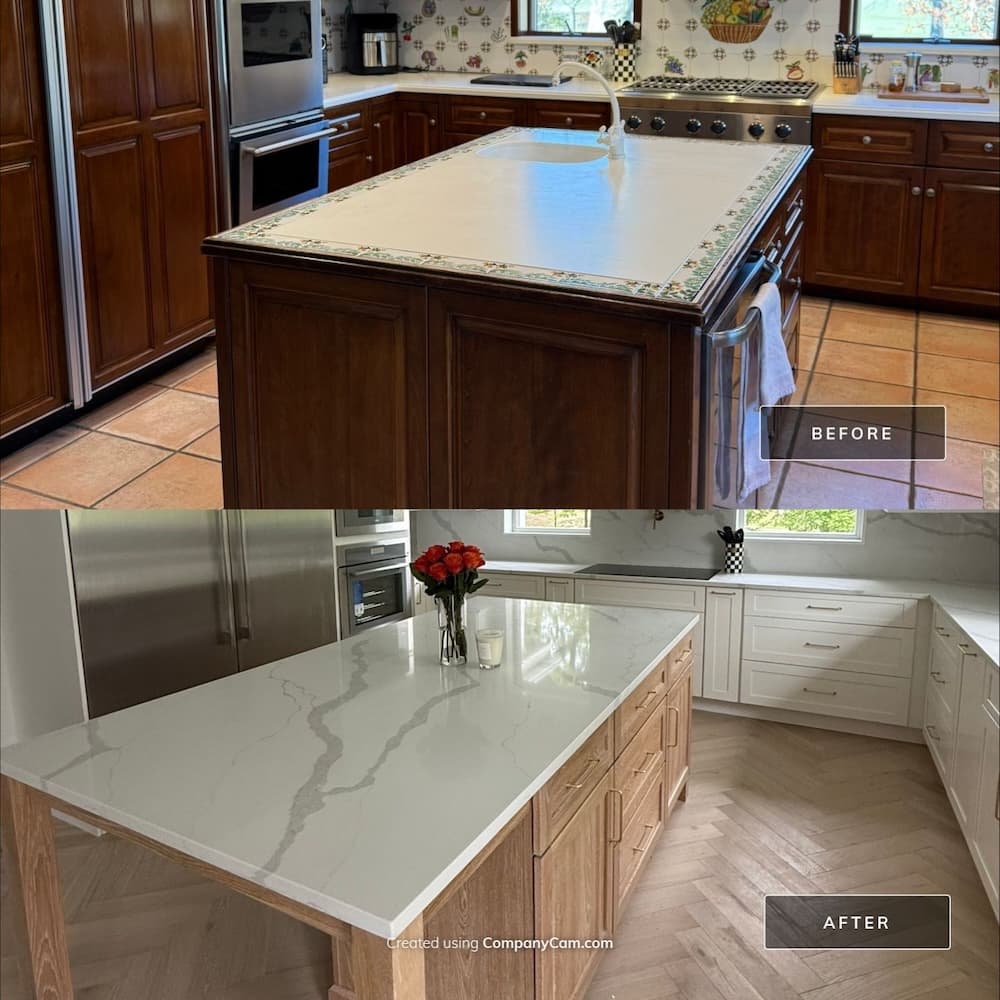 Before and After Kitchen Countertops