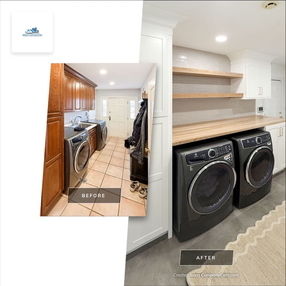 Before and After Laundary Renovation