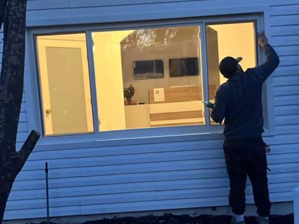 slidding window installation